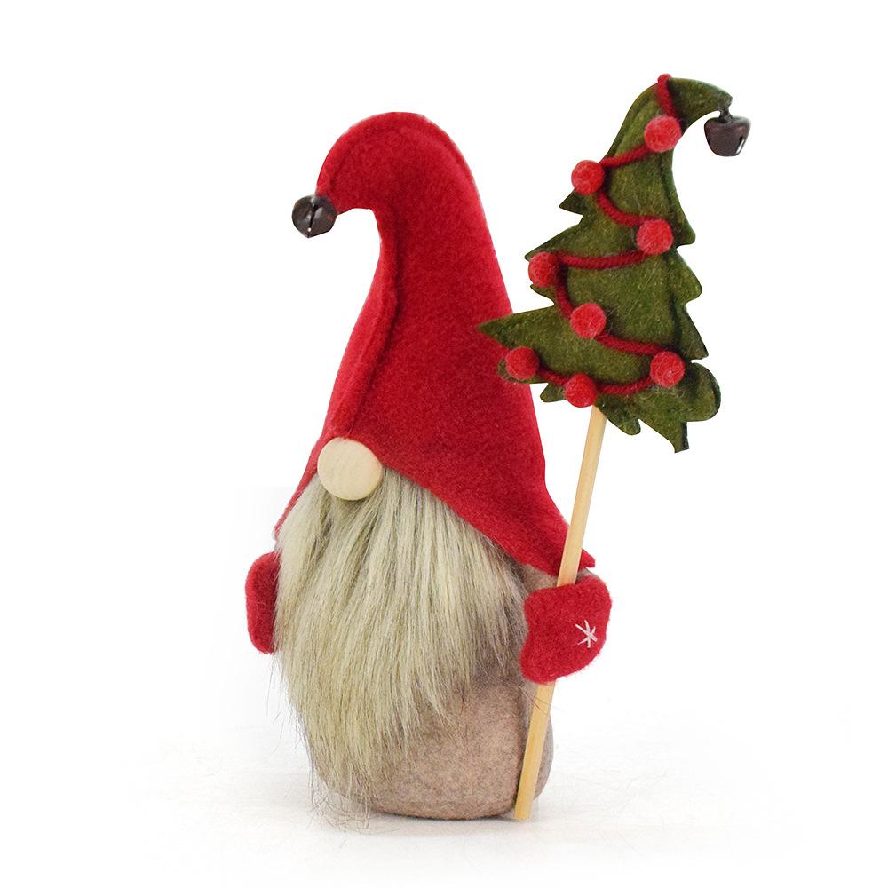 Winter Christmas Decorations Adorable Gnome Goblin Santa Claus Doll Xmas Tree Hanging Pendant For Family Merry Party Ornament