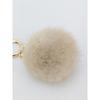 LALA Natural Mink Fur Keychain - L Beige