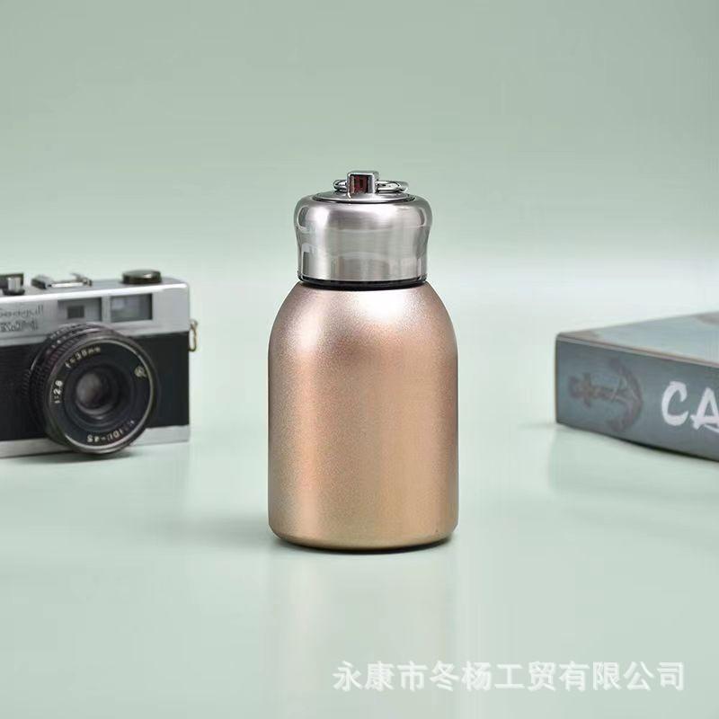 Guochao Mini Xiaopangding Thermos Cup with Pull Ring Convenient Pocket Cup Simple Fashion Cup Company Gifts