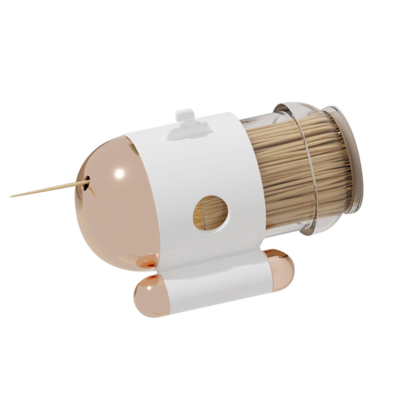 

Toothpick Holder Dispense Automatic Press Type Palstic Decorative Toothpick Container