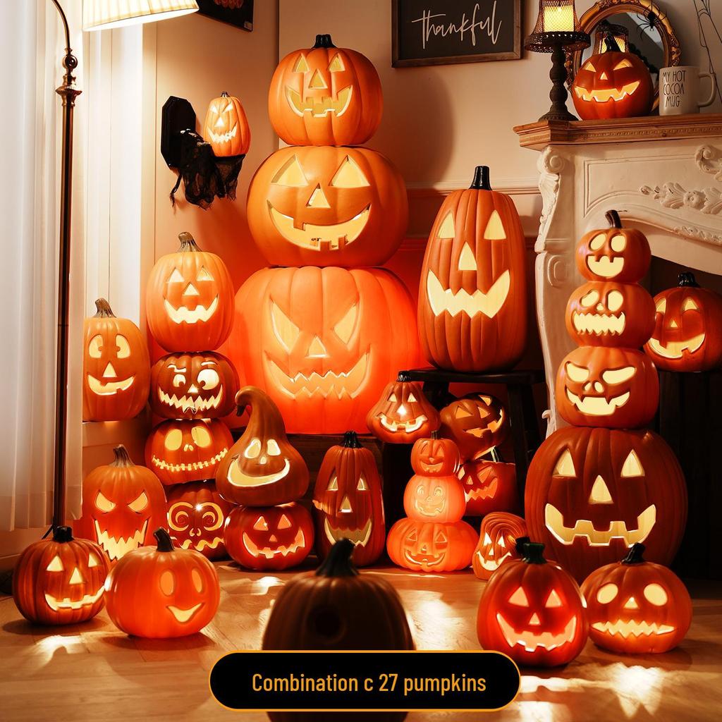 Halloween Large Pumpkin Lantern: Festive Decor for Doorways, Bars, and Shops