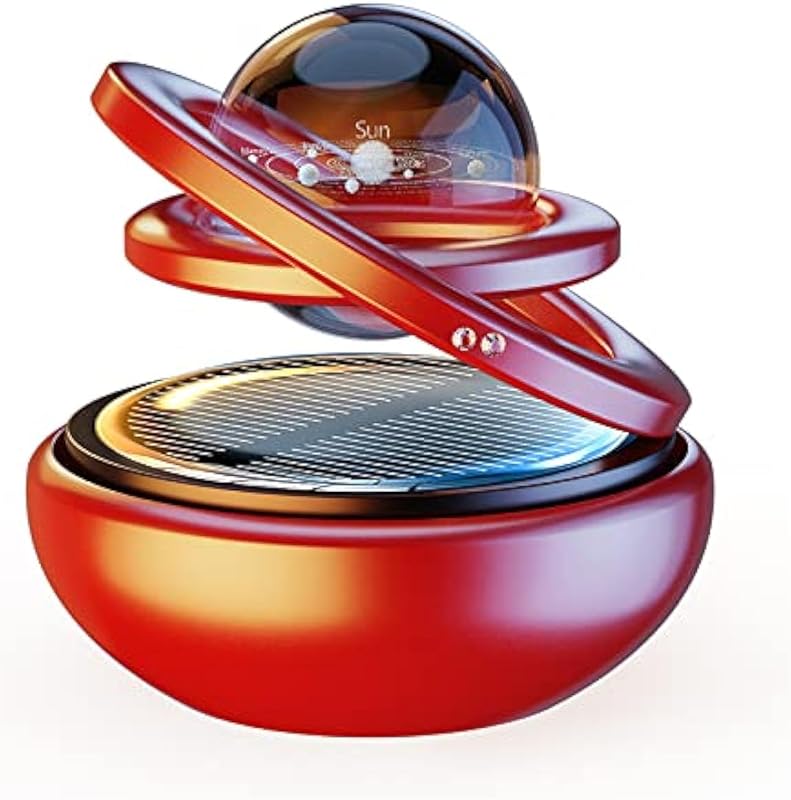 

Kwak s Car Air Freshener Solar Energy for Car Interior Autorotation Decoration Accessories(Black)