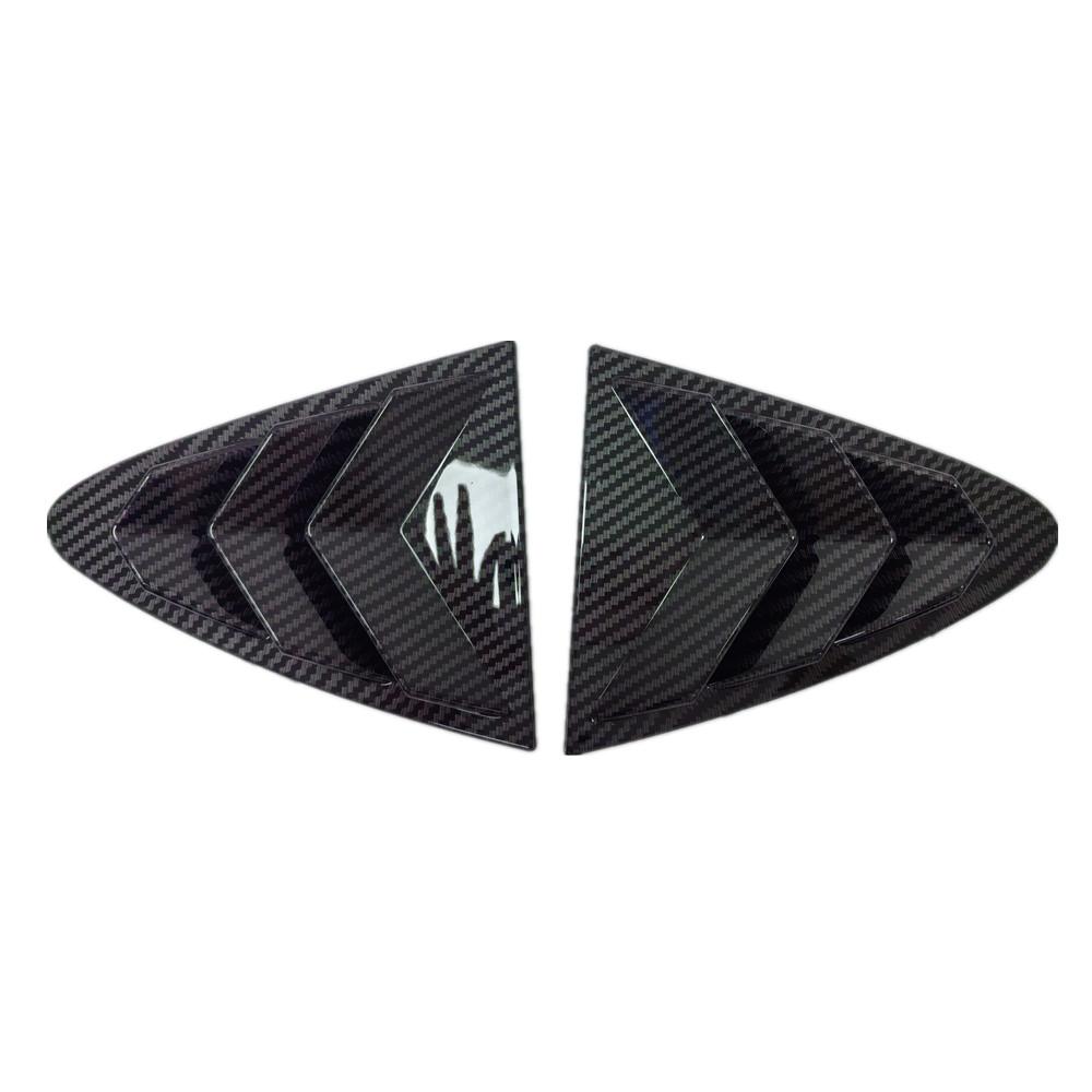 For Chevrolet Cruze 2016 2017- ABS Plastic Rear Window Quarter Louver Scoop Cover Side Vent Trim Car Adhesive Accessories