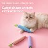 Cat Toy Cute Carrot Self-amusement Toy for Relieving Boredom. Cat Toy for Chewing and Scratching with A Bell Attached. Cat Teaser Stick.