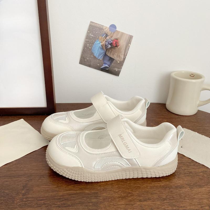 Neue Damen Klettverschluss Freizeit Board Schuhe und Sandalen mit ausgehöhlter Atmungsaktivität