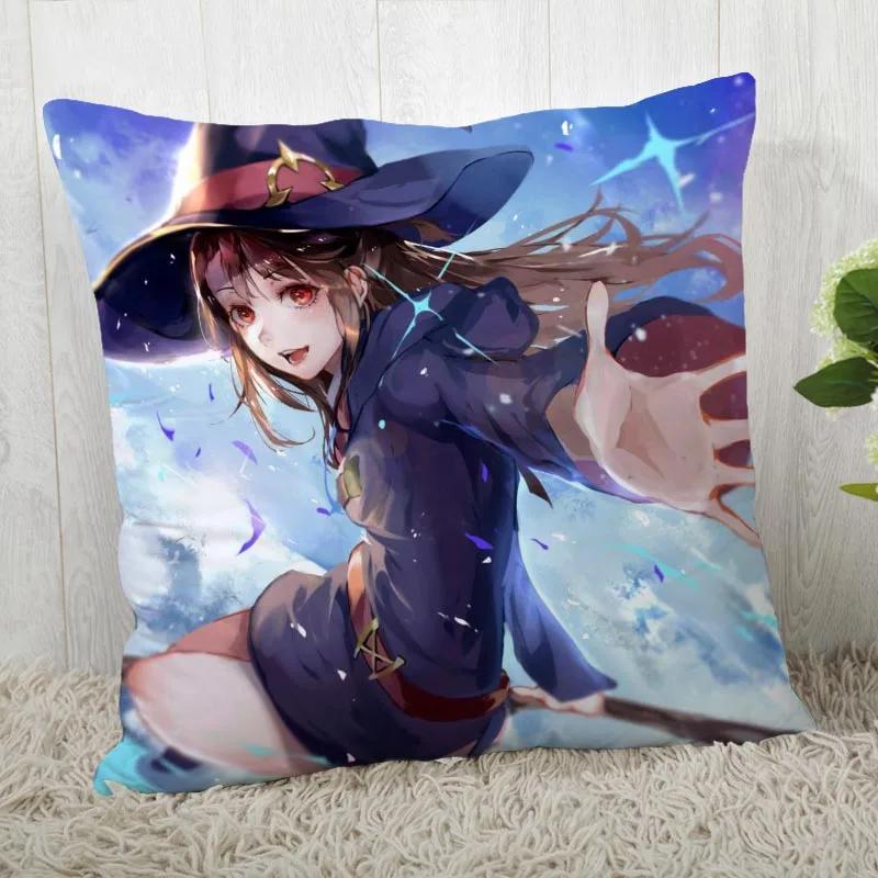 Little Witch Academia Pillow Cover Customize Pillowcase Modern Home Decorative Pillow Case For Living Room