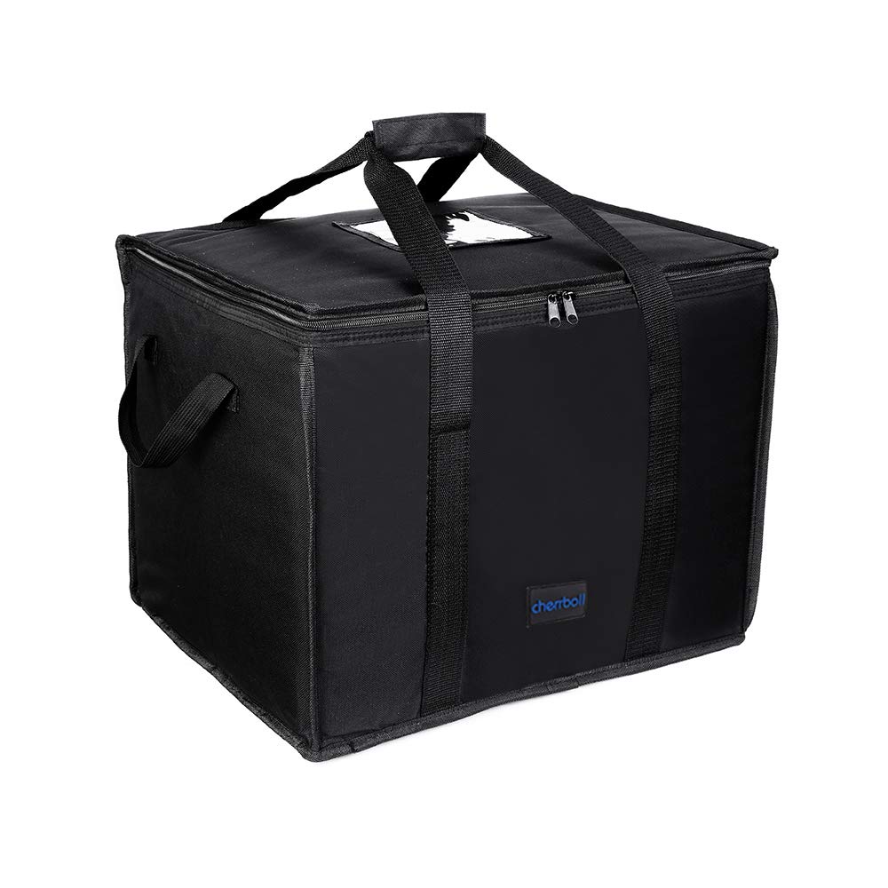 and Waterproof Eco Food Delivery Perfect for Pizza Delivery [cherrboll] Insulated, Thermal, Bag, Commercial-Grade, Durable, Foldable, Bag,