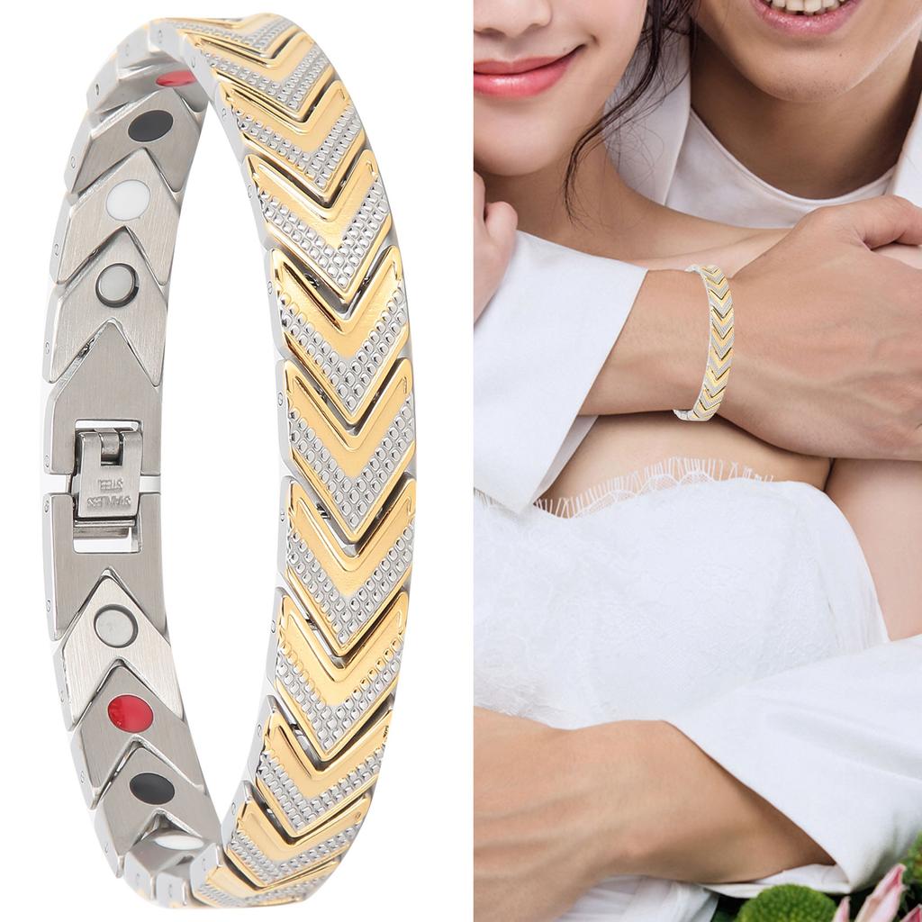 Magnetarmband aus Edelstahl zur Schmerzlinderung Magnettherapie-Armband für gesunde Pflege