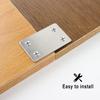 1/4Pcs Stainless Steel Stainless Steel Angle Code 1.5mm/0.06'' Silver Fixing Corner Brackets Angle Code Fixing Quick Links