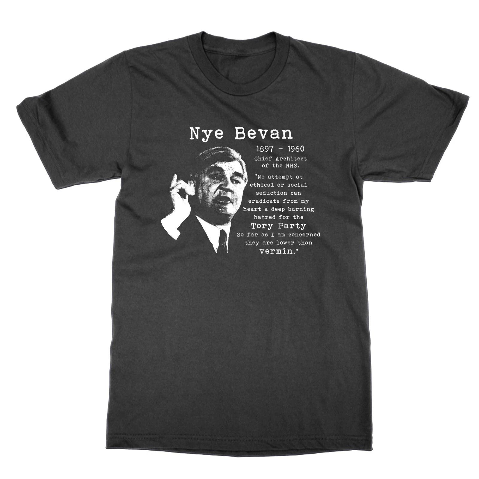 

Nye Bevan quote t-shirt NHS anti Tory protest tee Labour left wing leftie top L