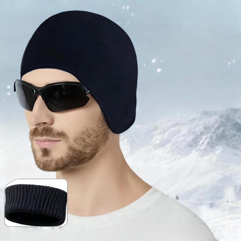 Winter Outdoor Windproof Ear-Protective Cycling Thermal Hat, Double-Layer Thickened Winter Hat for Elderly Sleep