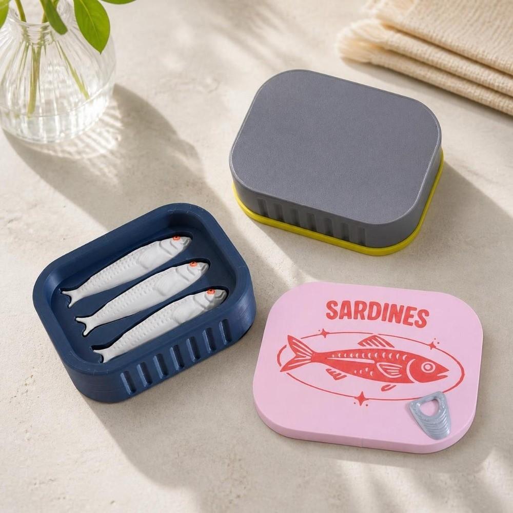 Cute Sardine Clicker Press Sound Toy Portable Stress Relief Fidget Toy  Student Gift