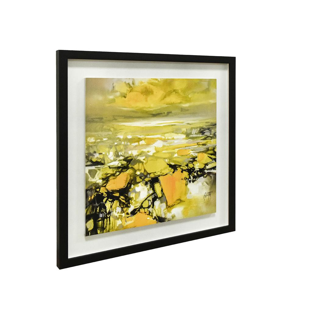 Scott Naismith Yellow Matter 2 Wood Framed Plaque