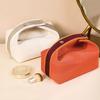 Fashionable Large Capacity Cosmetic Storage Bag Canvas Handheld Makeup Pouch Portable Makeup Organizer Travel