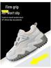 2025 Trendy Women's Genuine Leather Platform Sneakers with Thick Sole and Concealed Lift