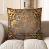2D Gorgeous Floral Pattern Decorative Pillow Covers Pattern Cushion Cover Suitable For Sofa Bedroom Car Pillow Cover
