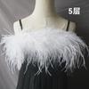 2 Meters Ostrich Feathers Boa Craft Accessories Plumas 6Ply Dress For Wedding Diy Feather Supplies Decoration The Table Crafts