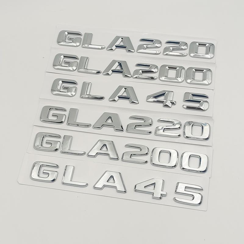 

3D ABS Car Trunk Letters Sticker For Mercedes Benz GLA35 GLA45 AMG GLA 200 220 250 260 X156 H247 Emblem Logo Badge Accessories 2014-16&AMG(Tunk Letters)