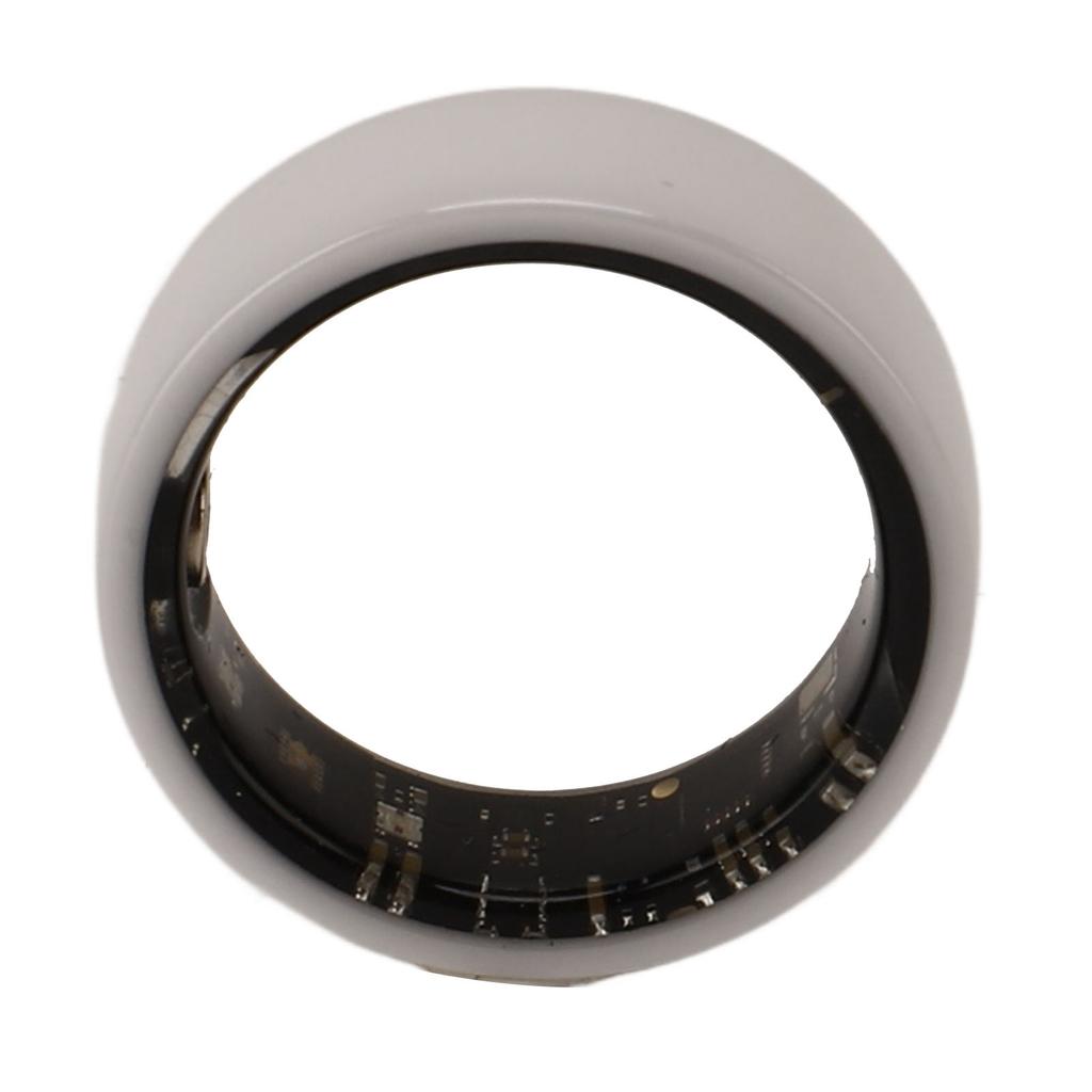 Smart Ring White IP68 Waterproof BT Pedometer Sleep Monitoring Rechargeable Smart Ring Health