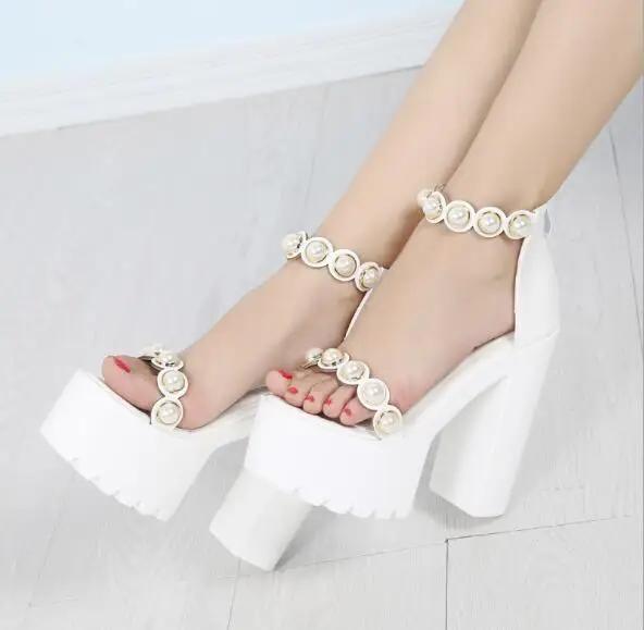 

New women s Summer shoes Platform Gladiator Sandals women Ladies white sandals Shoes Woman Wedges High Heels Summer Sandals 38 білий