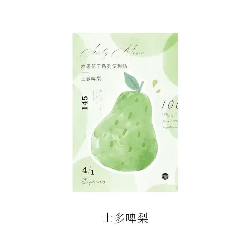

Gift Fruit Basket Series Message Notes N Times Sticky 4 Options Memo Pad Kawai Stationery Office School Supplies Accessories