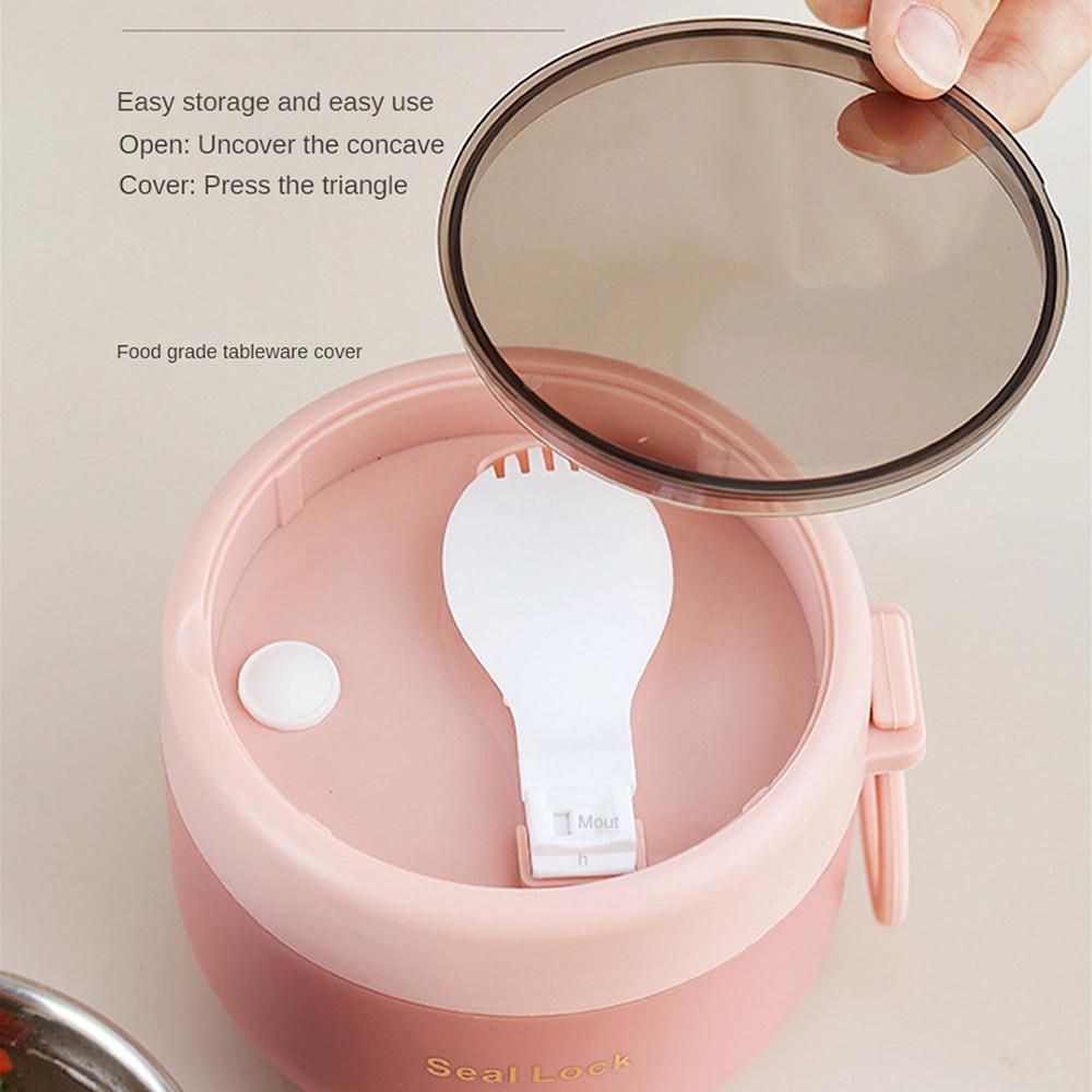 Light Lunch Box No Side Leakage Can Be Microwave Pocket Convenient Easy To Clean Ventilation Hole Position Simple Bento Box Seal