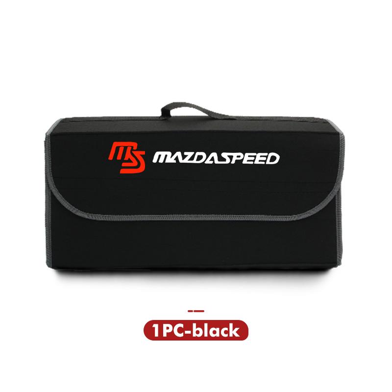 For Mazda Car Styling Trunk Storage Box Felt Cloth Organizer Foldable Stowing Tidying Bag 2 3 5 M5 Ms CX-4 CX-5 CX6 CX7 M3 M6