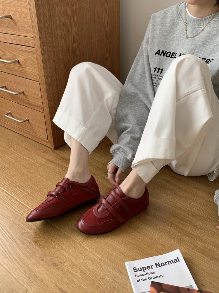 Fairy style new inner height increase retro sports Mary Jane shoes female round head shallow mouth versatile thin low commuter shoes