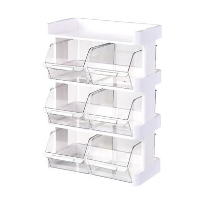 Organizzatore di Bustine di Tè Plastica Multistrato Salvaspazio Scatola Porta Bustine di Tè per Ufficio Capsule di Caffè