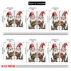 2pcs,2D Plane Printing Curtains Digital Printed Christmas Gnomes Gift Giving (2) Polyester (without Rod) Holiday Perfect for
