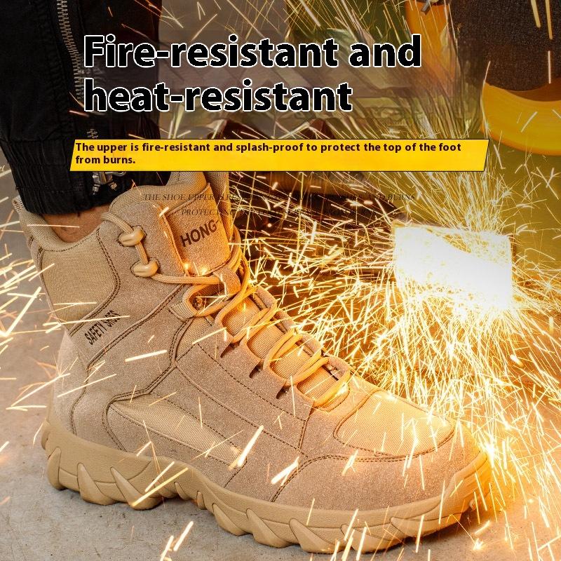 Vysoké bezpečnostní boty s ocelovou špičkou bezpečnostní boty protiskluzové průmyslové stavební pracovní boty s ochranou pro ženy muže