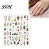 Festival Party Nail Stickers Art for Halloween, Pumpkin Ghost Bat Potion Self Halloween Decals Adhesive Decals, DIY Manicure Decoration Supplies Women