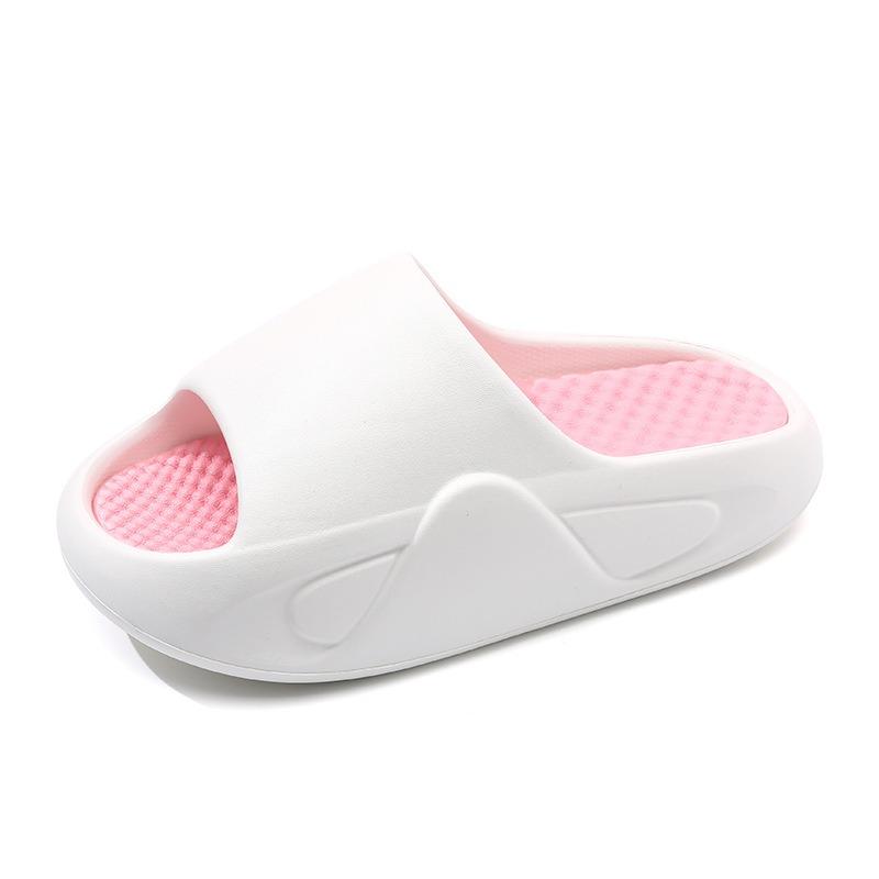 Summer New Women's Two-color One-word Thick-bottomed Non-slip and Wear-resistant Fashion Casual Outdoor Beach Cool Slippers
