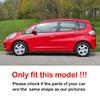 For Honda Fit Jazz 2009-2013 ABS Plastic Front Window Quarter Louver Cover Side Vent Trim Car Adhesive Accessories