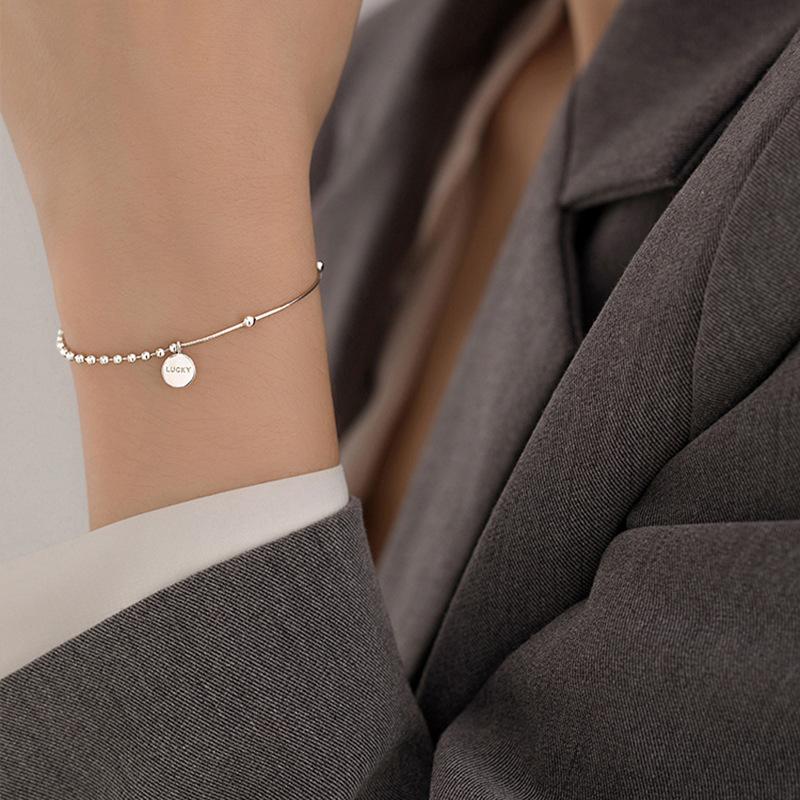 Niche Design Feeling Náramek Studený vítr Lucky Letter Brand Jewelry Simple