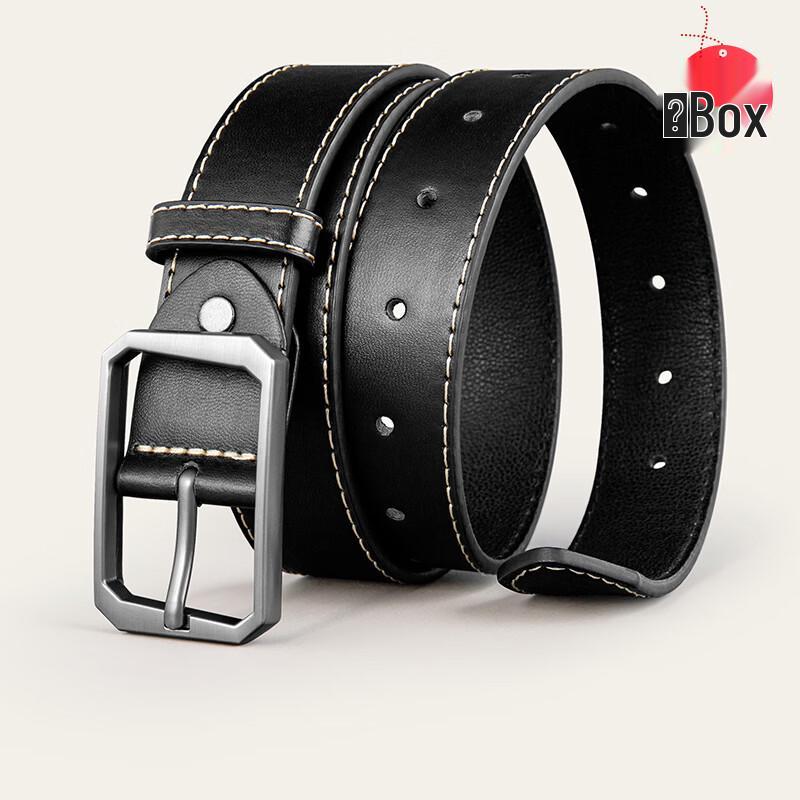 Мужской повседневный ремень COW из ПУ-кожи с пряжкой-булавкой 120cm (Adjustable)