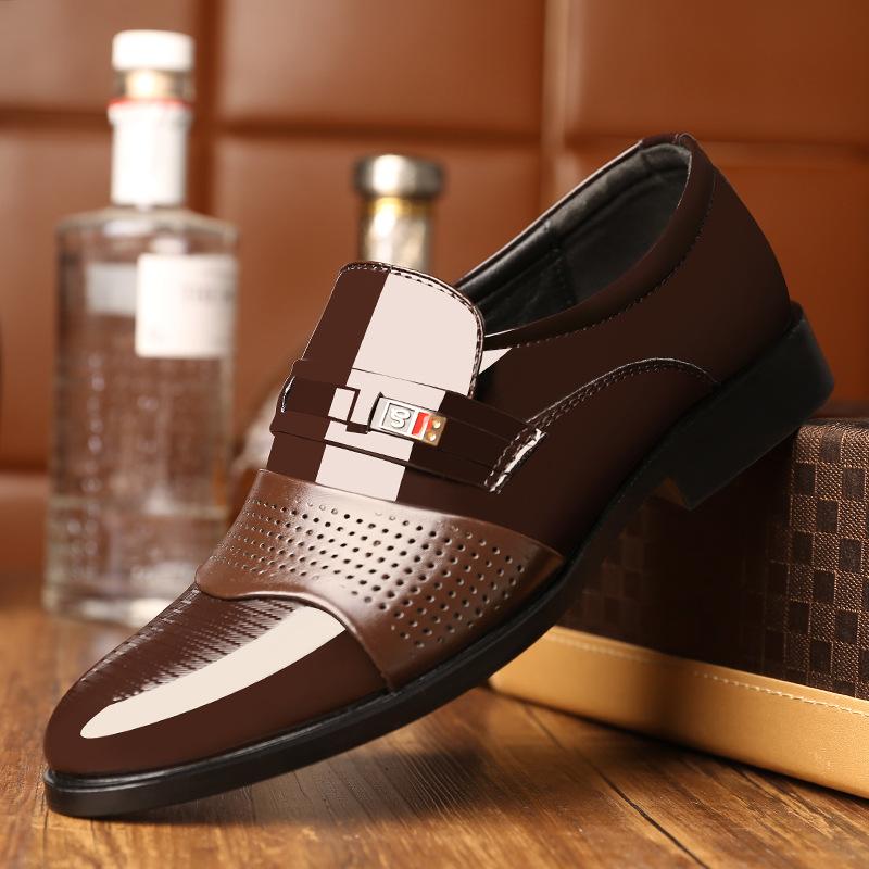 Large size British men's business ins dress leather shoes foreign trade men's shoes fashion lazy single shoes wedding