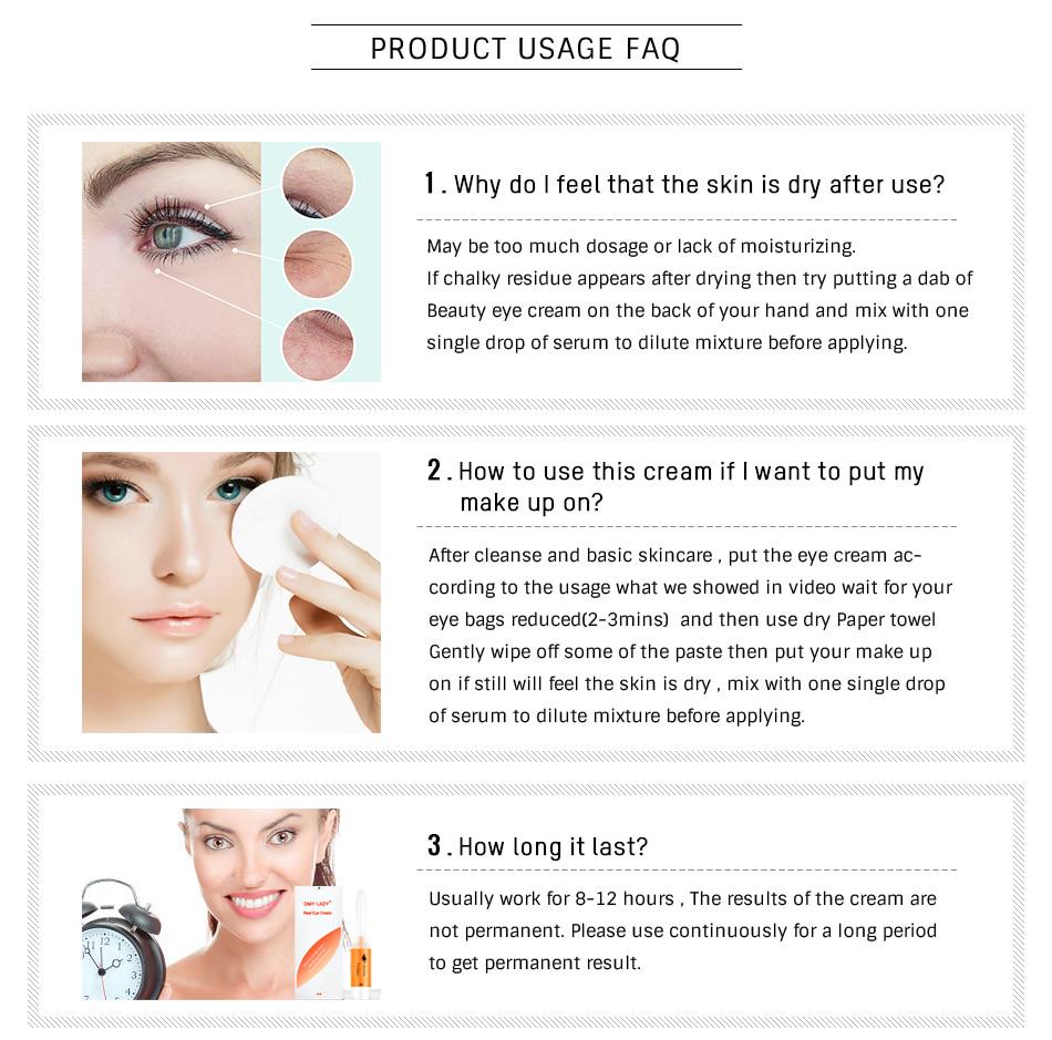 Eye Cream Serum Anti Wrinkle Remover Dark Circles Eye Care Against Puffiness Bags Moisturizing