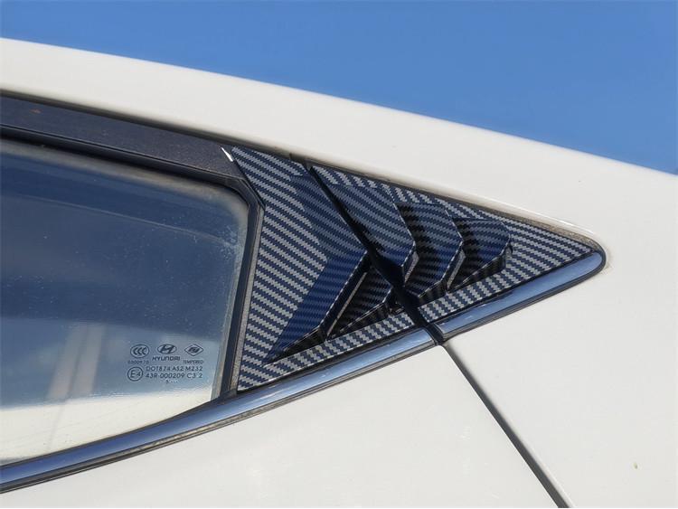 Mustang-Style Kohlefaser-Heckseitenfensterlamellen für den modernen Elantra