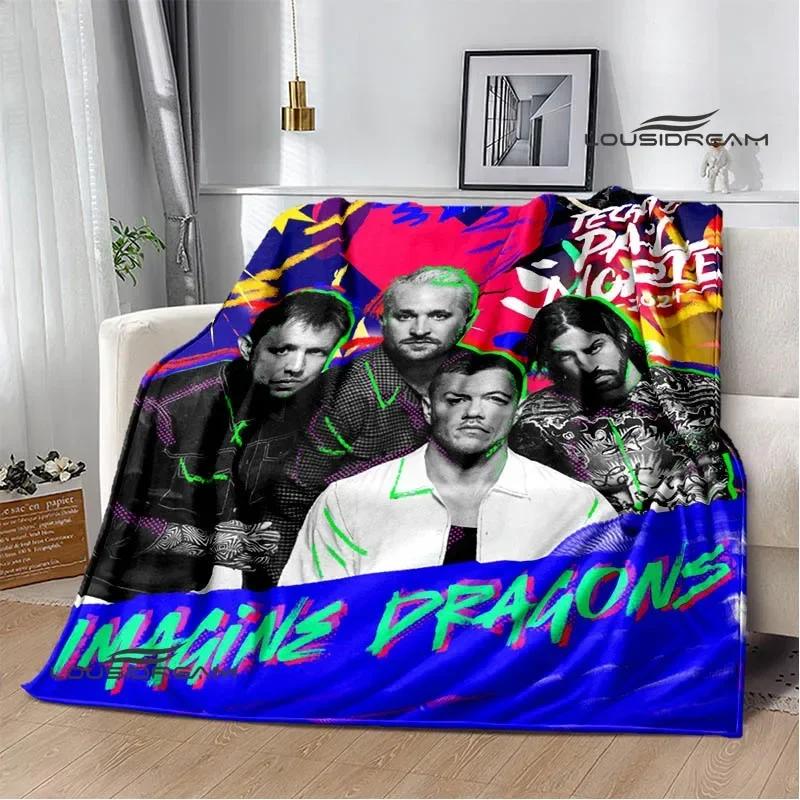 Rock Band Imagine Dragons Printed blankets Flannel Warm blanket Soft Cozy Blanket Travel Blankets bed linings Birthday Gift