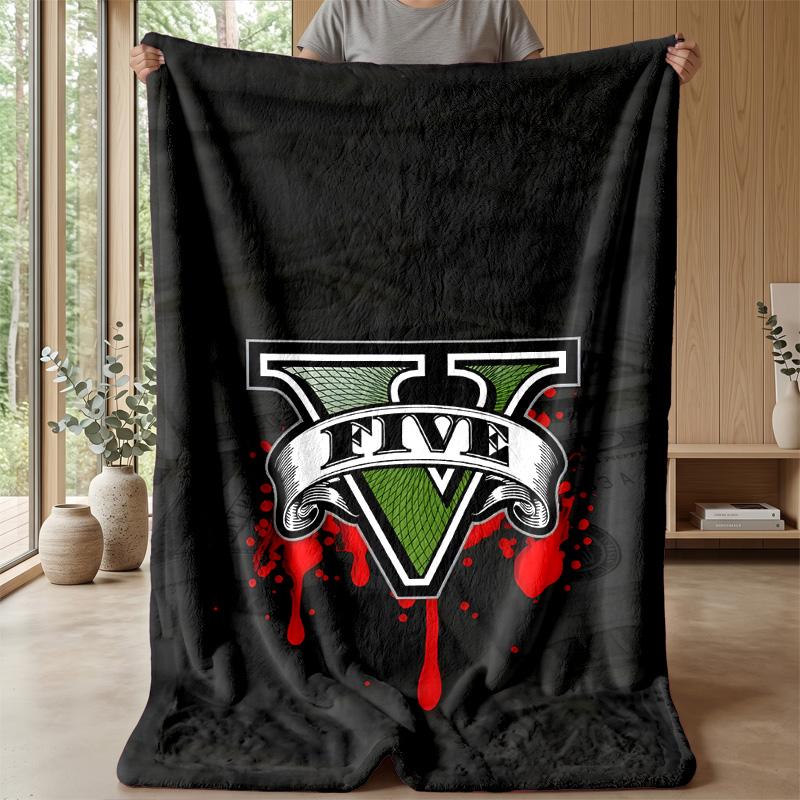 Coperta in Flanella Stampata Grand Theft Auto, Coperta Calda Accogliente e Delicata sulla Pelle per Divano, Letto, Uso Quotidiano Indoor