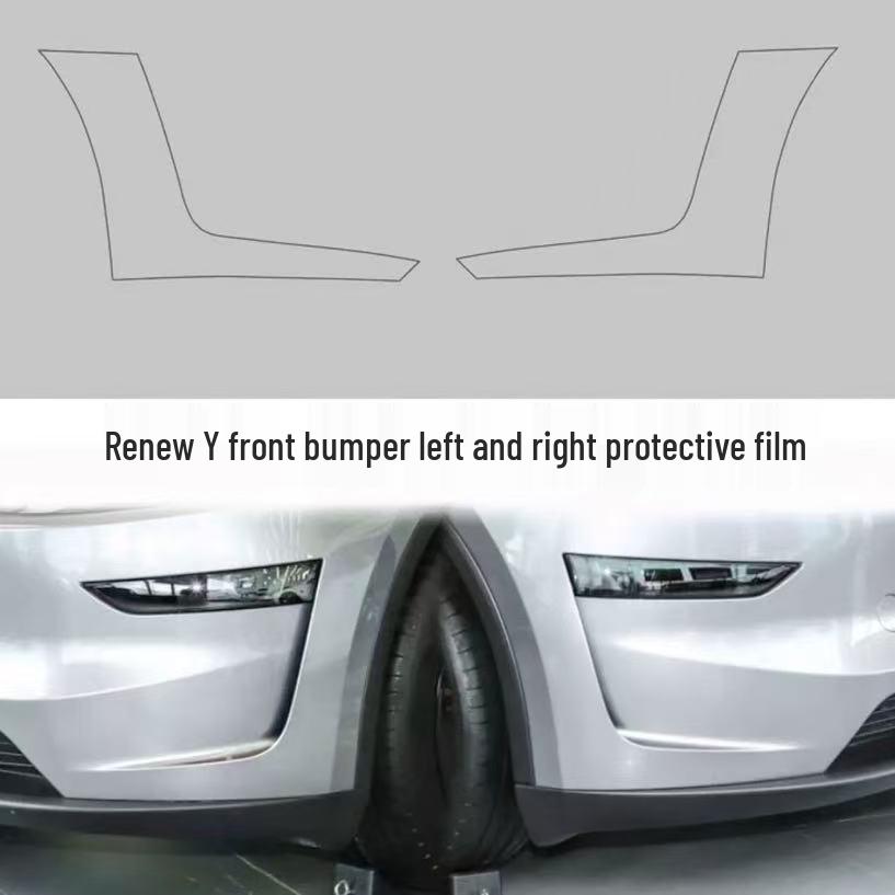 Tesla Model Y/YL Front Bumper TPU Paint Protection Film