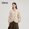 Ai Lai Yi Women's Fashion Double-Breasted Short Down Jacket