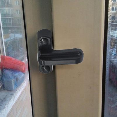 1 Set Fensterschloss, stabil, einfache Installation, Diebstahlschutz, Zinklegierung, T-förmiges Fenster-Sicherheitsschloss, Heimversorgung