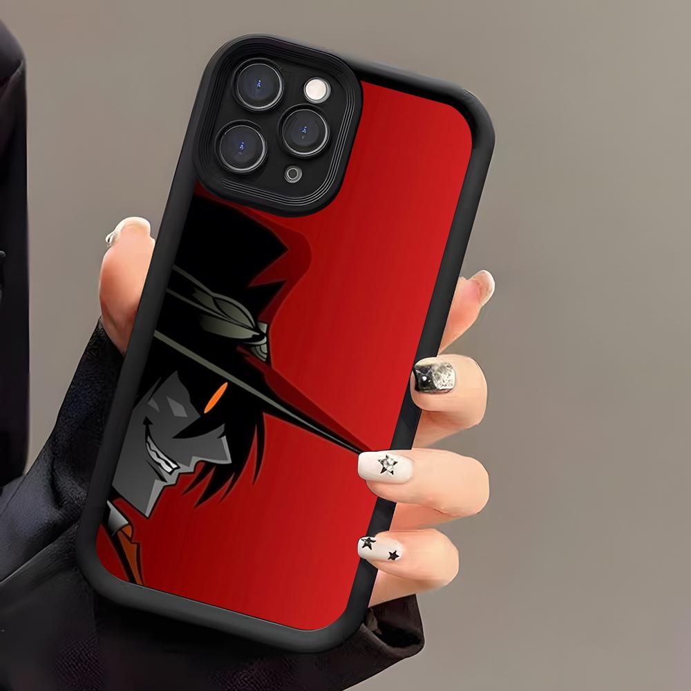 HELLSING Anime Phone Case For IPhone 17 Air 16 E 15 14 Plus 13 12 11 Pro Max Black Sky Eye Stepped Protective Case