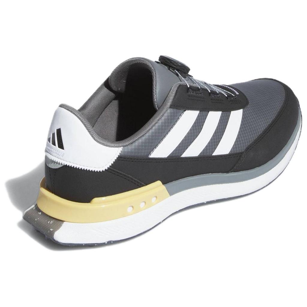 Adidas S2G Boa 24 Weit Bequem Vielseitig Rutschfest Langlebig Low-Top Golfschuhe Herren Sneaker Grau Schwarz ID8702