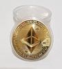 1PC Ethereum Bitcoin Virtual Commemorative Coin Metal Gold-plated Silver Commemorative Badge Exchange Gifts Advertising Gifts
