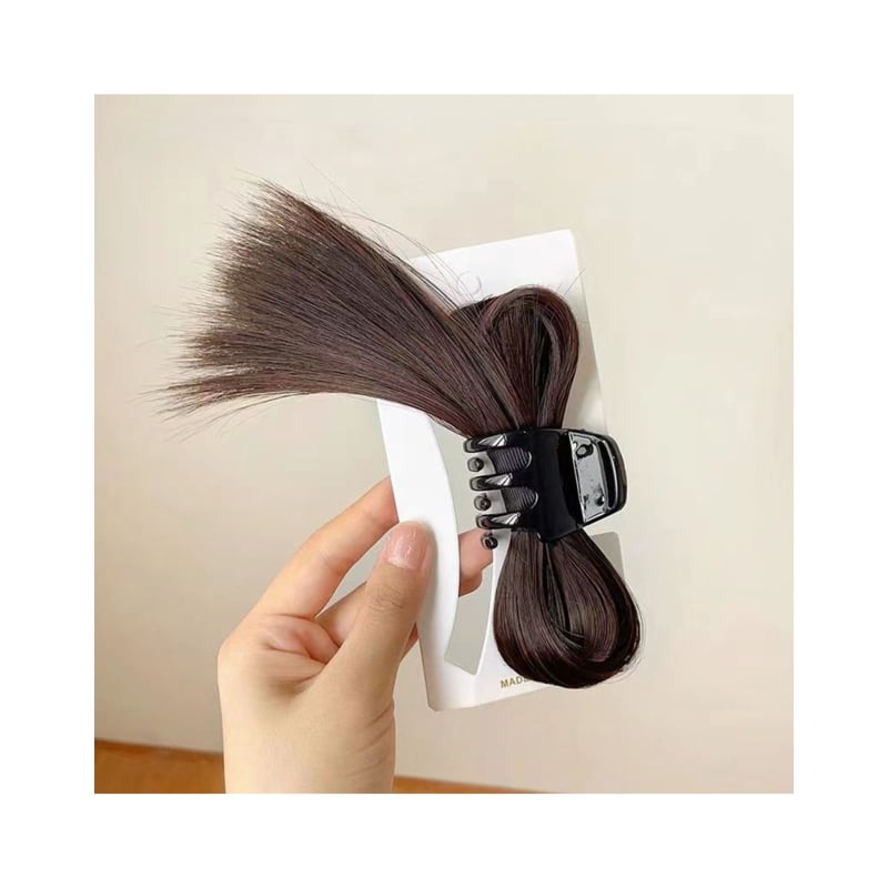 Dorn Haarspange, Dorn Dutt Perücke, halb hochgesteckt, halb hochgestecktes Haar, Haarnadel Stil, 4-farbiger Elsterdutt, Hochsteckfrisur, tief, leichte Nadel, Elsterhaar