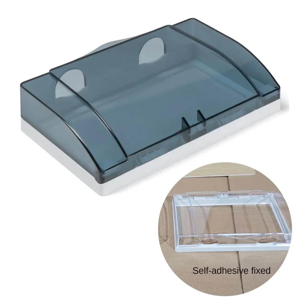 Plastic Switch Protection Box Double Sockets Waterproof Electric Plug Cover Transparent 86 type Socket Splash Box