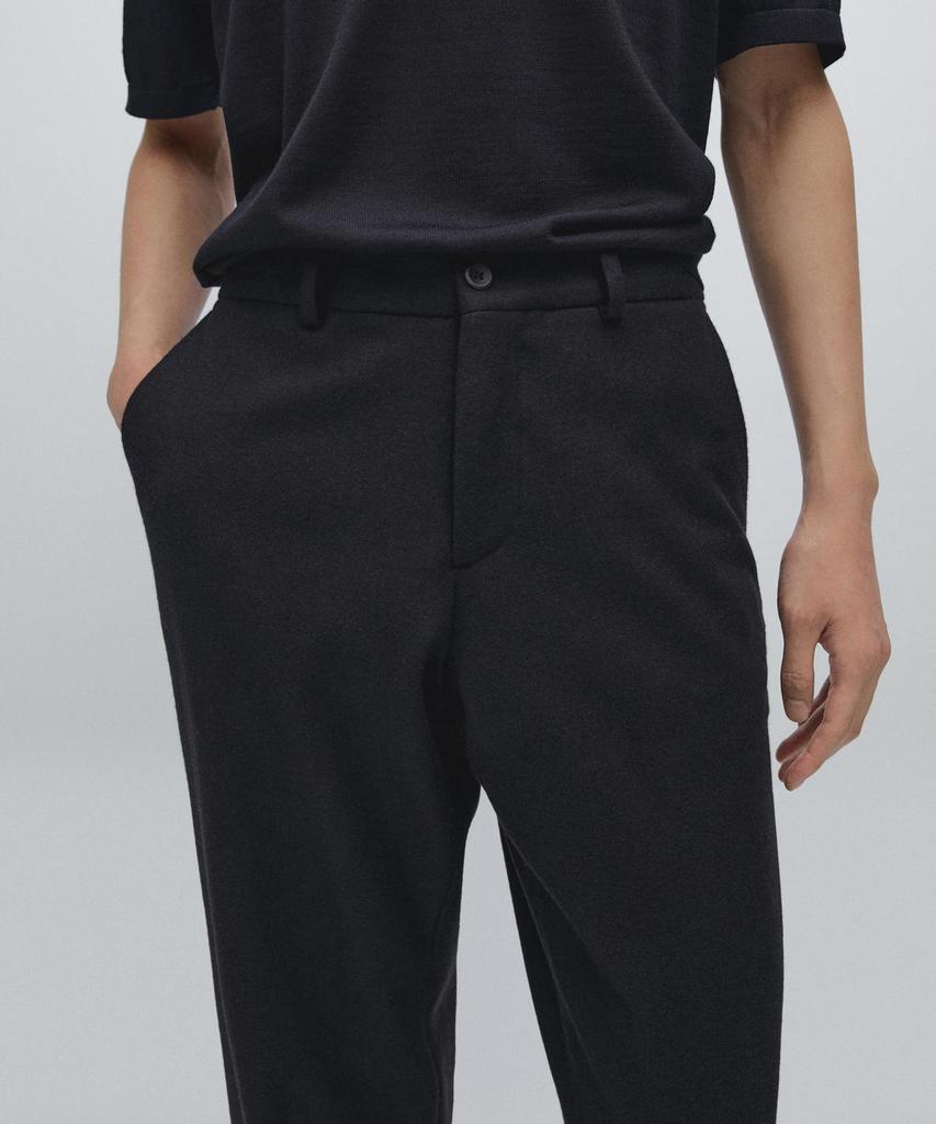 Masimodutti Wool Blend Trousers